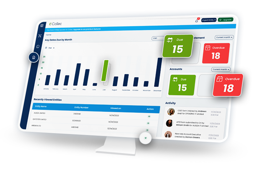 Schedule a free demo of CoSec entity management and compliance software for UK businesses